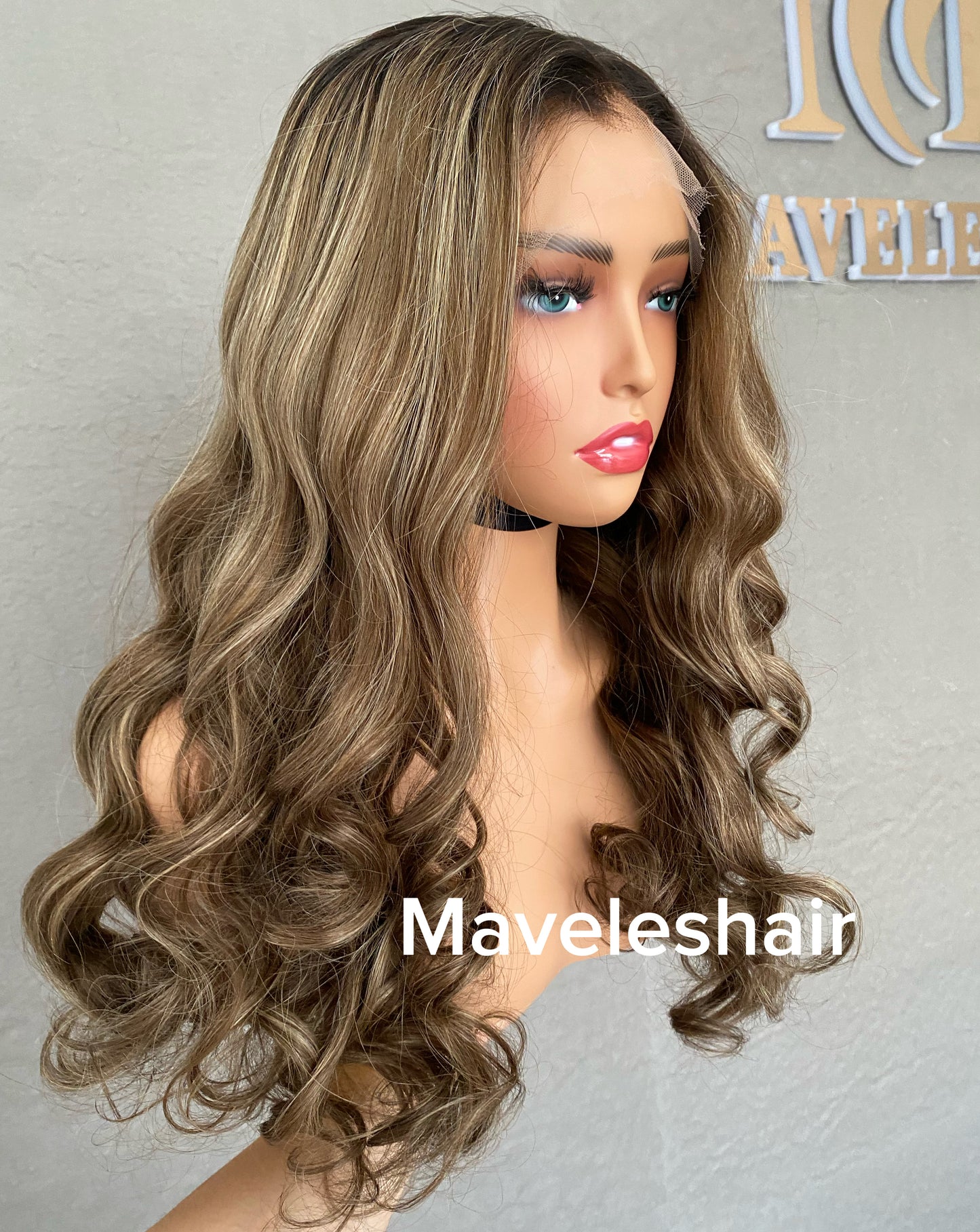 Raw Hair Piano Color Wig – Natural Highlight Straight Wave XR03