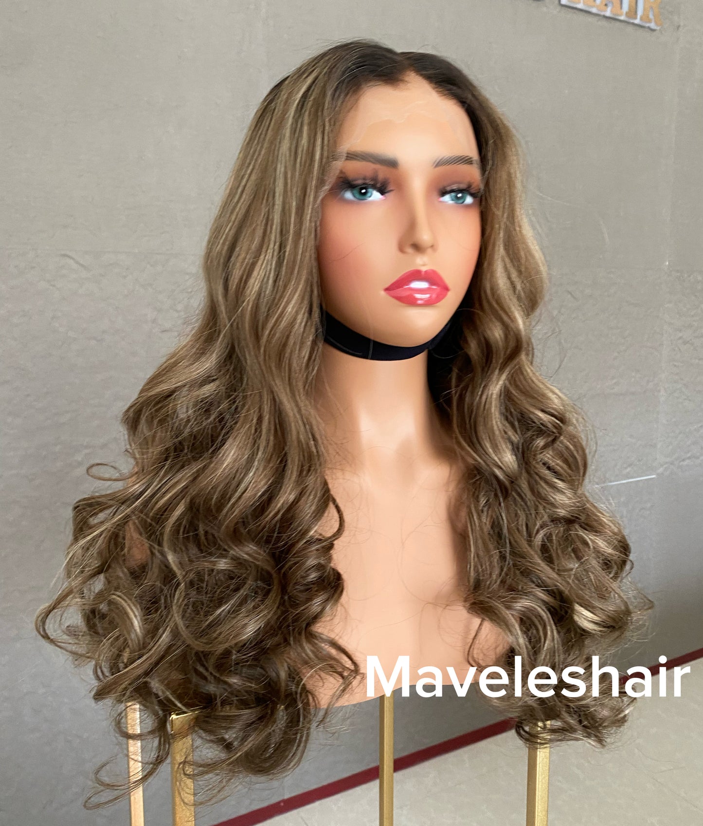 Raw Hair Piano Color Wig – Natural Highlight Straight Wave XR03