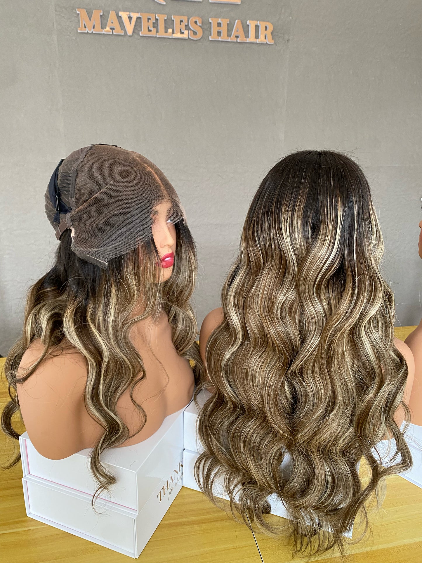 Raw Hair Piano Color Wig – Natural Highlight Straight Wave XR06